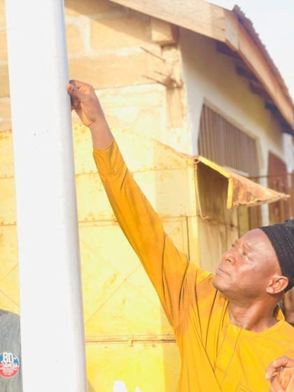 MCE FOR SAVELUGU LAUNCHES INSTALLATION OF 446 SOLAR STREET LIGHTS IN SAVELUGU.